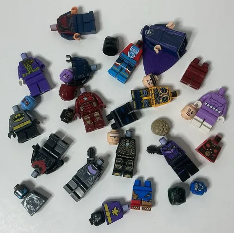 LEGO Marvel & DC Minifigure Parts Lot: Incomplete Super Heroes, Villains ~ READ…