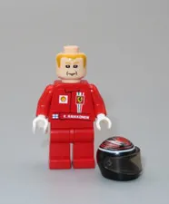 LEGO F1 Ferrari K. Raikkonen Racers minifigure 8168 Formula One car race driver