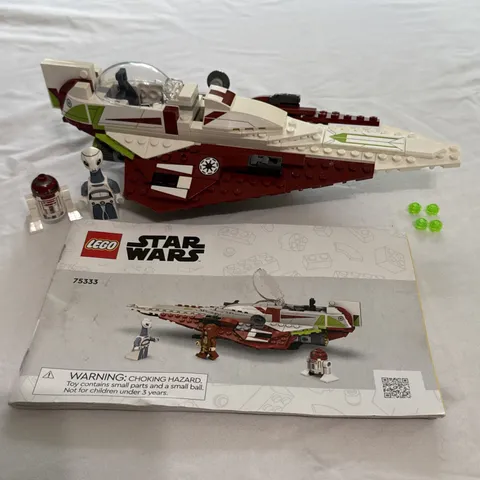 LEGO Star Wars 75333 Obi-Wan Kenobi’s Starfighter 99% Complete NO Obi-Wan