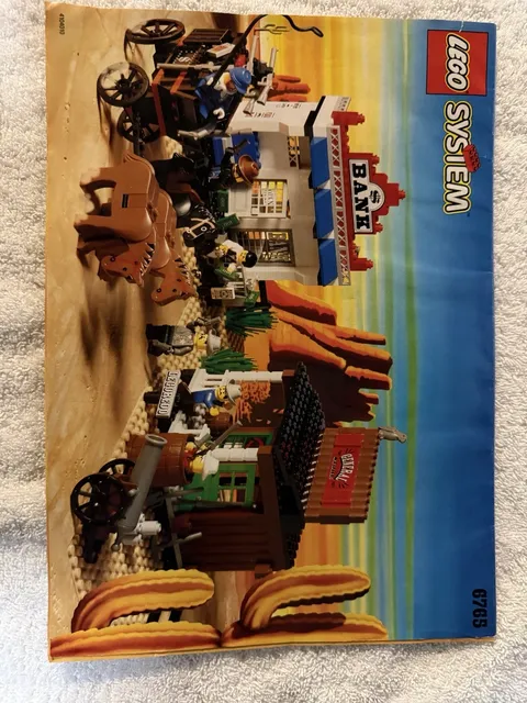 LEGO #6765 Gold City Junction Bank General Store Western Instruction Manual Only