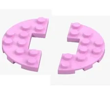 LEGO ® 2x plate 3x6 half-round with cutout light purple 18646 6133060 pink New
