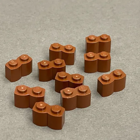 Lego 30136 Reddish Brown Replacement Add-on Pieces Parts Lot of 10