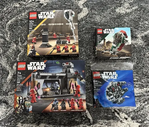 LEGO Star Wars 75386 Paz Vizsla Moff Gideon And 40765 Kamino Training NIB