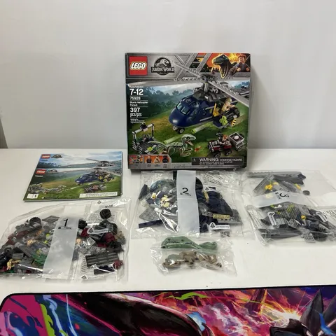 LEGO Jurassic World Blue's Helicopter Pursuit (75928) New with damaged box 