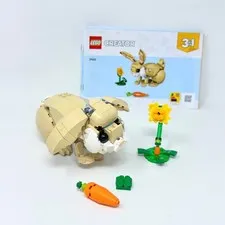 LEGO Cute Bunny Loose Figure with accessories & Manual