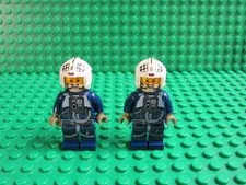 Lot 2 Lego Rebel Pilot Minifigs 75155 U-Wing 75172 Y-Wing sw0793 Star Wars UP85