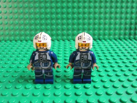 Lot 2 Lego Rebel Pilot Minifigs 75155 U-Wing 75172 Y-Wing sw0793 Star Wars UP85