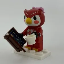 Lego Celeste Minifigure Red Owl w/ Mug & Book 77053 Animal Crossing ACNH ani020