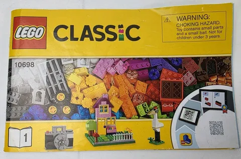 Lego Classic 10698 Instruction Booklet Manual #1