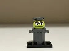 Lego Sesame Street Oscar the Grouch Minifigure Custom Printed