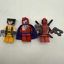 LEGO MARVEL Super Heroes Deadpool Wolverine Magneto Minifigures X-Men 6866 100%