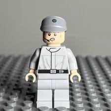 Lego Imperial Crew Minifigure Star Wars Dark Bluish Gray Cap sw0584 1W