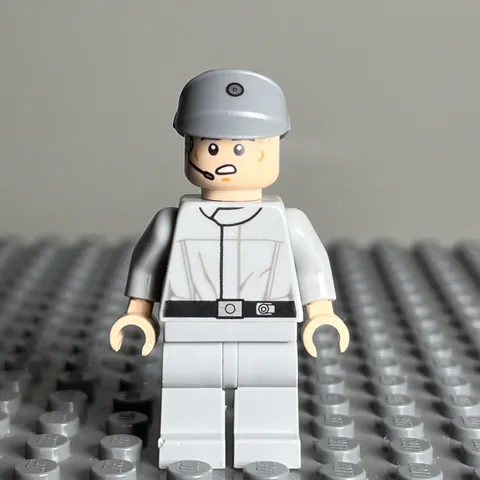 Lego Imperial Crew Minifigure Star Wars Dark Bluish Gray Cap sw0584 1W