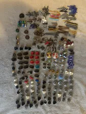 LEGO Castle Accessories lot of Helmets, Shields, Weapons, Bags, etc.