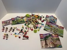 Lego Friends Lot Of Mixed Pieces 5 Sets 6 Minifigs 41092 41098 3931 41011 30102