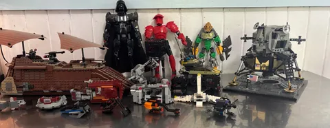 LEGO Used Star Wars Set lot buildables lunar lander jabba's sailbarge +more