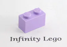 25 LEGO Lavender Brick 1 x 2 (3004) - (25 Pieces)