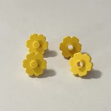 Lego 4728 98262 1003 Yellow Replacement Add-on Parts Pieces Lot of 4