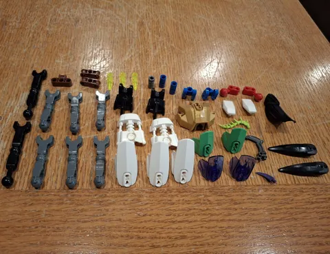 LEGO BIONICLE Bulk Lot Mixed Parts Pieces & Accessories Multicolor Plastic