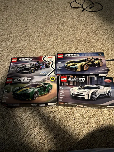 LEGO Speed Champions Lot Bugatti 77240 Evija 76907 Lamborghini v12 76823  772248