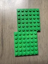 LEGO 3958 Green Baseplate 6x6 - 2 Pieces