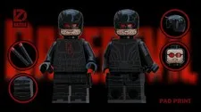 LEGO Dazzle Brick Custom Daredevil Born Again Black Suit Daredevil Minifigure