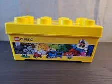 LEGO 10696 YELLOW EMPTY Plastic Storage Case Container Bucket Box TUB BIN ONLY