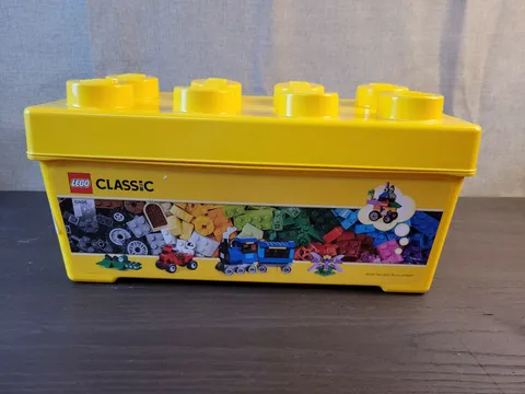 LEGO 10696 YELLOW EMPTY Plastic Storage Case Container Bucket Box TUB BIN ONLY