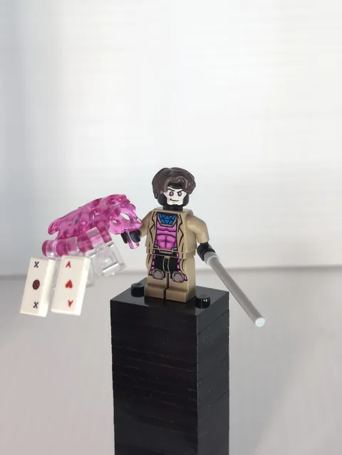 LEGO Marvel X-Men Gambit Minifigure 76281 X-Men 97 sh994 sh0994 Staff Blast