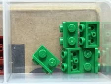LEGO Parts - Green Bracket 1 x 2 - 1 x 2 Inverted - No 99780 - QTY 5
