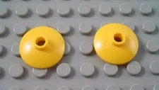 New LEGO Lot of 2 Yellow 2x2 Space Radar Dishes