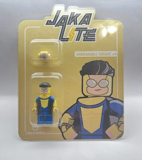 Jaka Brick Lite Unbreakable Invincible Variant Mark Goggles Suit Minifigure NEW