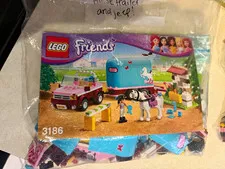 L LEGO Friends 3186 Emma’s Horse Trailer Horse Transport w/ Instructions Retired