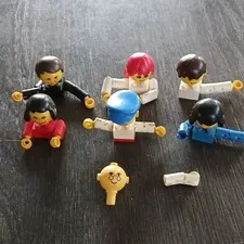 LEGO Big Head 1970 Minifigure Parts Lot - Mixed Heads, Hair, Hats, Arms, Hands