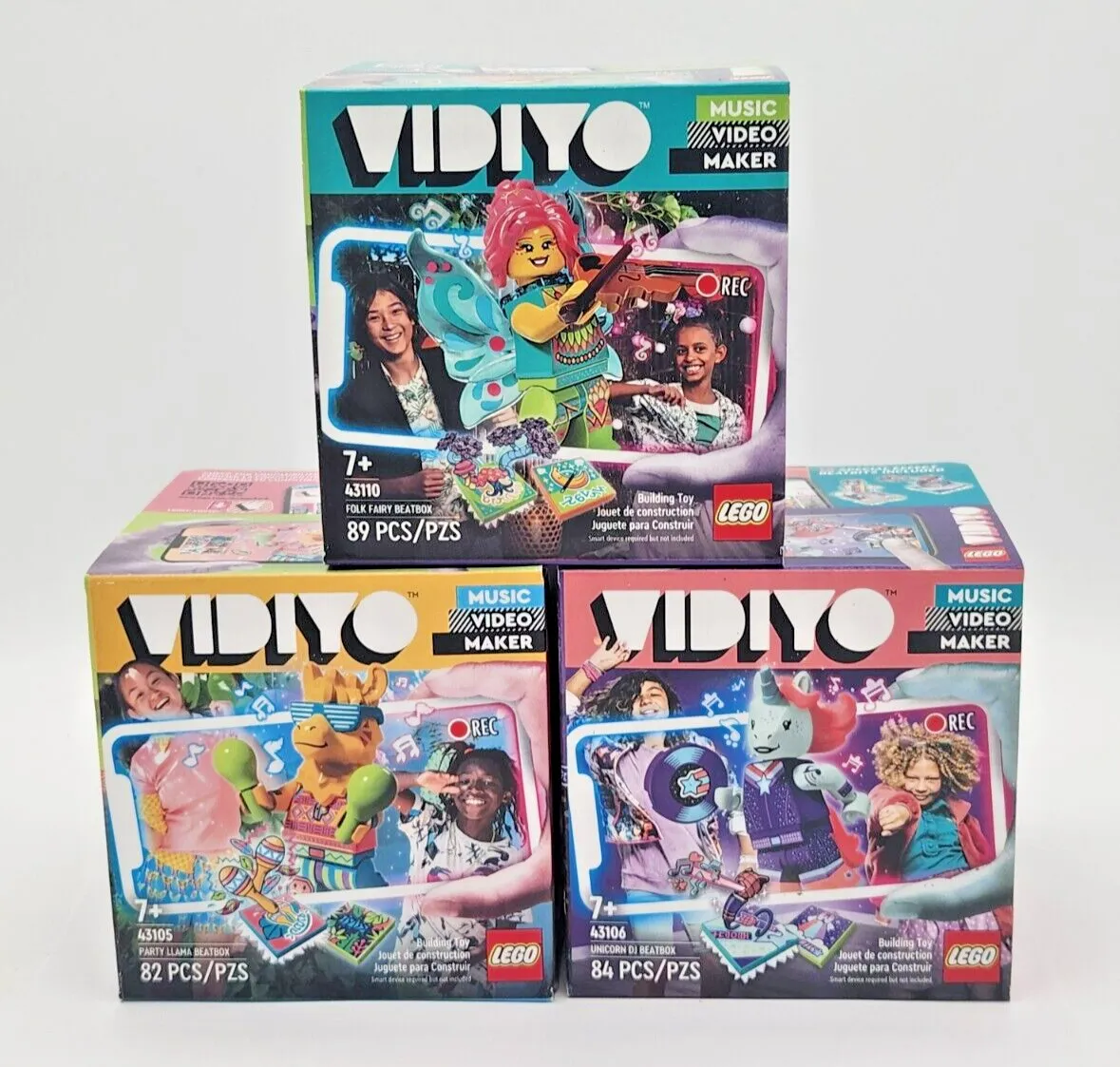 LEGO VIDIYO LOT OF 3: Unicorn  DJ, Folk Fairy, Party Llama Brand New Sealed