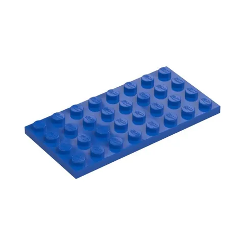 LEGO 10x Blue Plate 4 x 8 inv.647