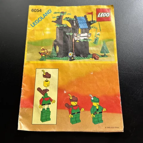 1988 LEGO Forestmen’s Hideout 6054 - Original Instructions Book Only Vintage