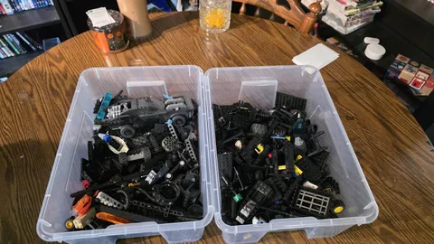 Legos Black Misc Bulk Tub