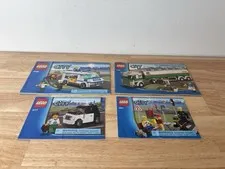 LEGO City Instruction Manuals Booklet Lot Only (7286, 3180, 3177, 8401)