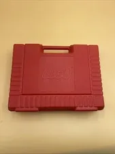 Vintage 1985 LEGO - Red Hard Plastic - Portable Carrying Storage Case Box