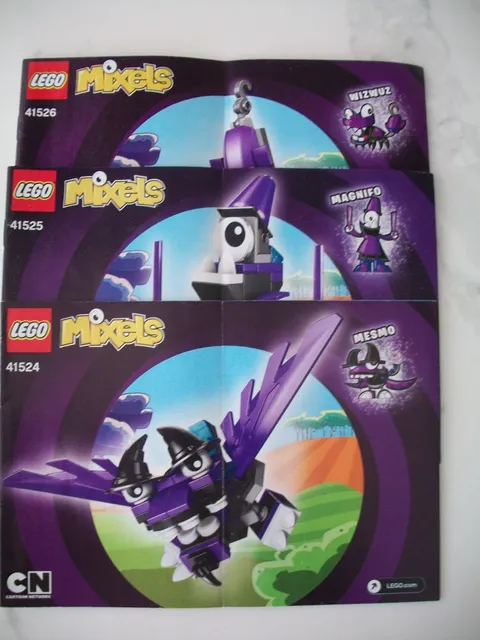 LEGO MIXELS INSTRUCTION MANUALS ONLY LOT 41524 41525 41526 * NO BRICKS* 111
