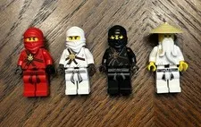 Lego Ninjago The Golden Weapons Minifigure Lot Of 4 (Zane, Cole, Kai, Wu Sensei)