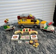 LEGO Pizza Lot Pizza Van Truck Cart Tiles