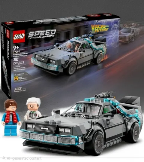 LEGO Speed Champions Time Machine from Back to the Future Building Toy for Kids!