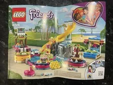 LEGO 41374 Instruction Booklet Manual Only Friends Andrea’s Pool Party