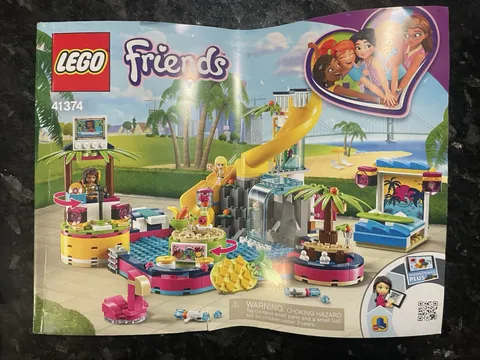 LEGO 41374 Instruction Booklet Manual Only Friends Andrea’s Pool Party