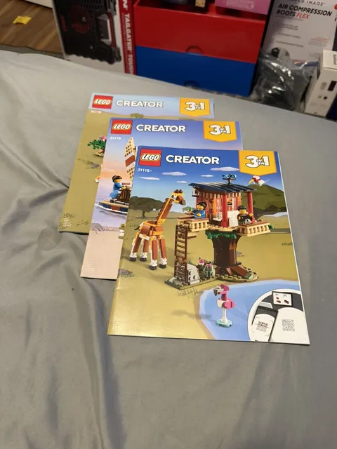 LEGO Creator 31116 Safari Wildlife Tree House Set Of 3 INSTRUCTIONS ONLY