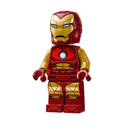 LEGO Marvel Superheroes Iron Man Dark Red Armour with Visor Minifigure 76310