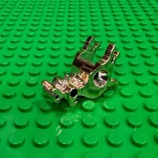 Lego Bionicle Dragon Head Orient (Chrome Gold) 43900 From Dragon Fortress 7419