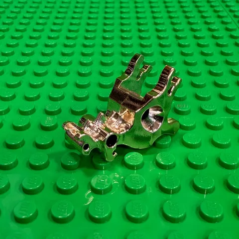 Lego Bionicle Dragon Head Orient (Chrome Gold) 43900 From Dragon Fortress 7419